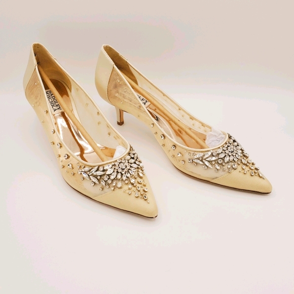 Badgley Mischka Onyx pumps, Ivory, NIB - Picture 5 of 8